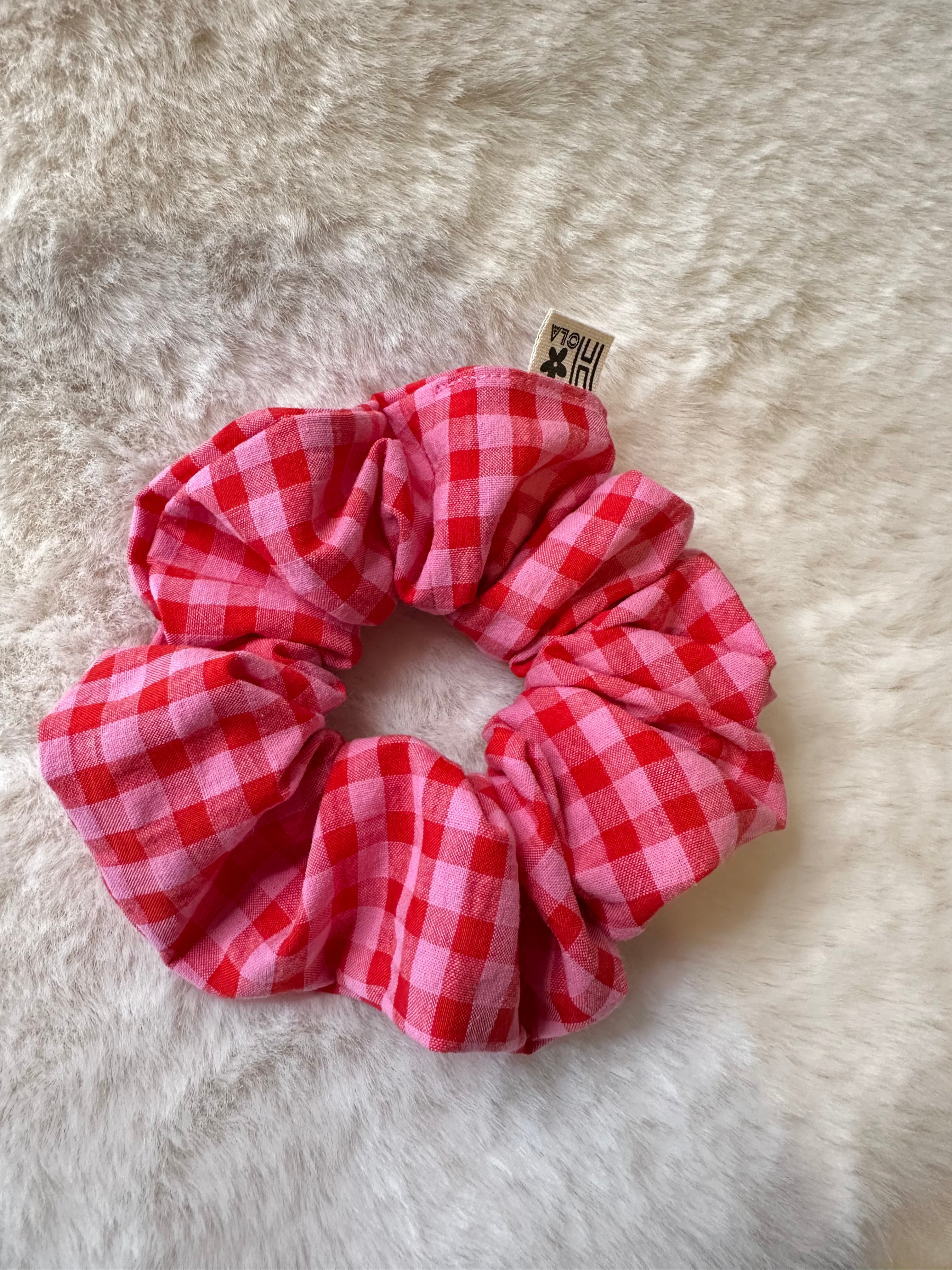 Handgemachte Scrunchies aus Baumwollstoff | Größen S M L Farben und Muster